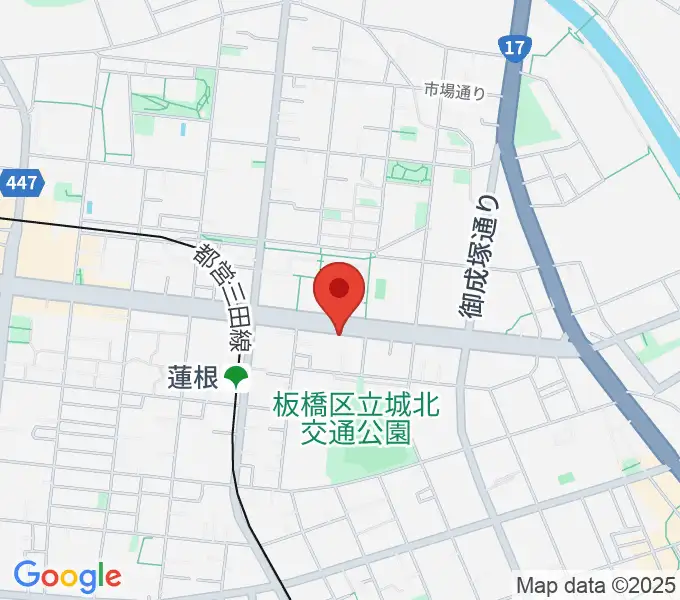 エアーサウンドスタジオの地図