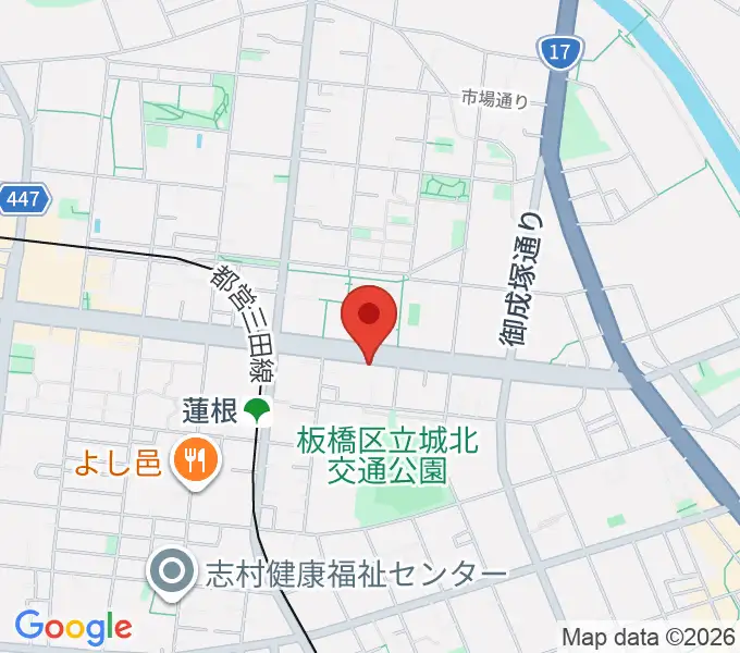 エアーサウンドスタジオの地図