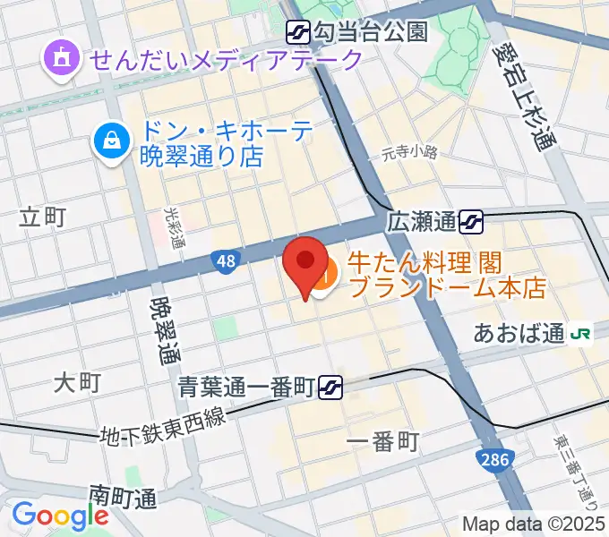 仙台darwinの地図