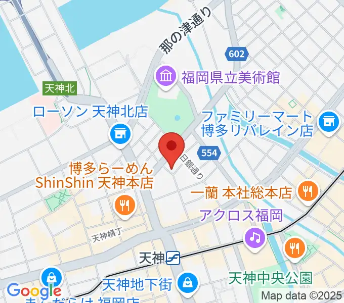 GMボーカル・アカデミー福岡天神校の地図