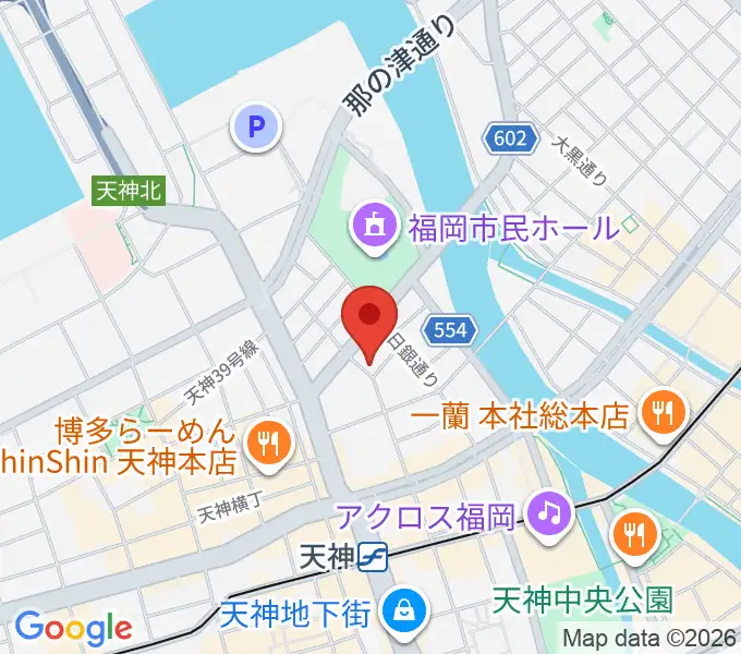 GMボーカル・アカデミー福岡天神校の地図