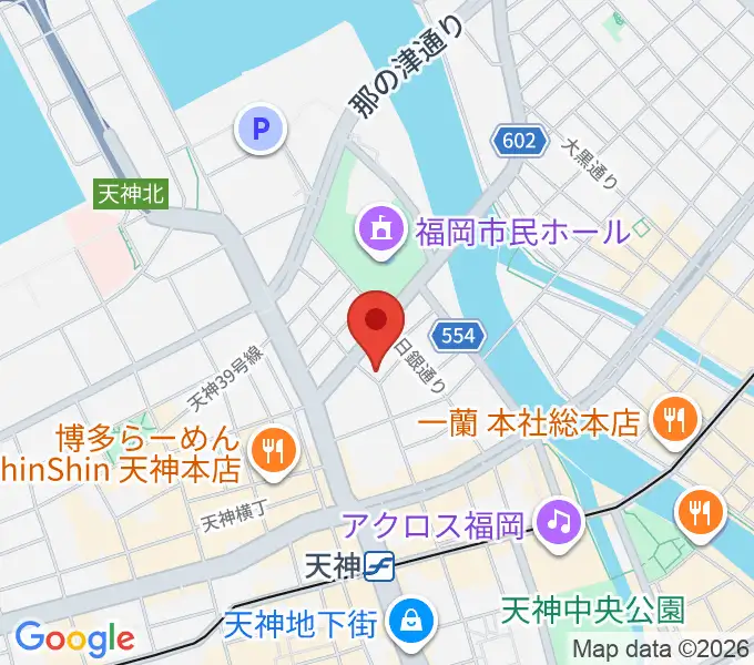 GMボーカル・アカデミー福岡天神校の地図