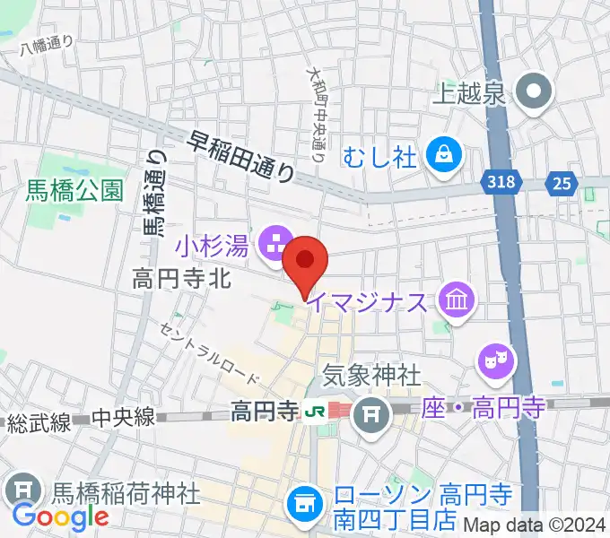 M'sボーカル教室の地図