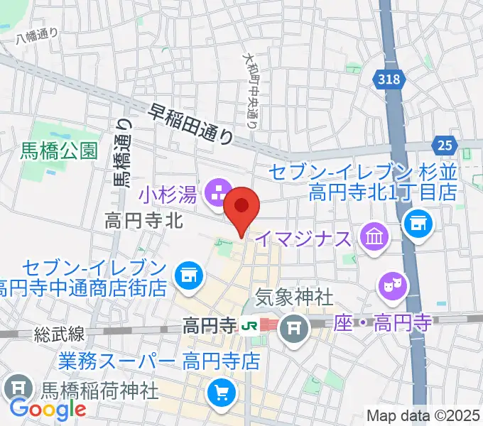 M'sボーカル教室の地図