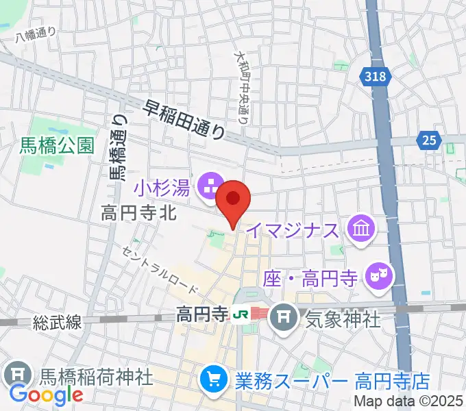 M'sボーカル教室の地図