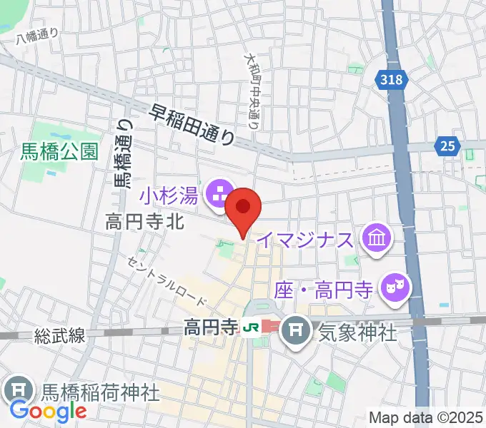 M'sボーカル教室の地図