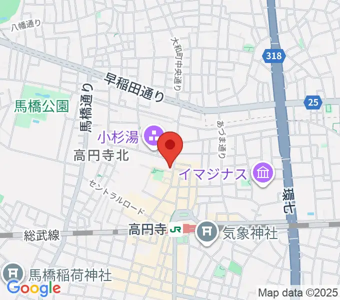 M'sボーカル教室の地図