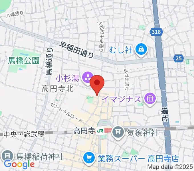 M'sボーカル教室の地図