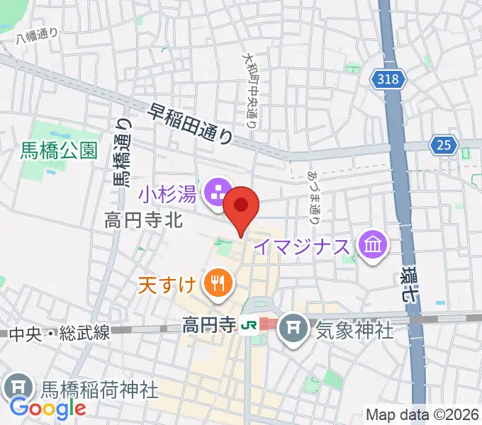 M'sボーカル教室の地図