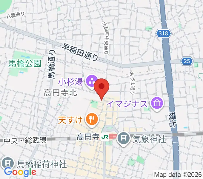 M'sボーカル教室の地図