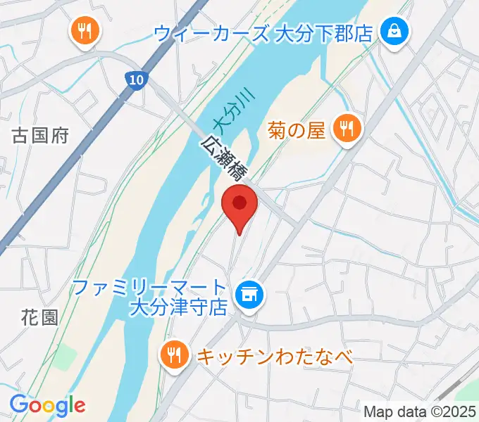 大分studio AFROの地図