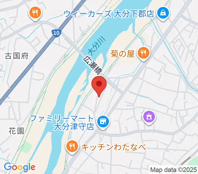 大分studio AFROの地図
