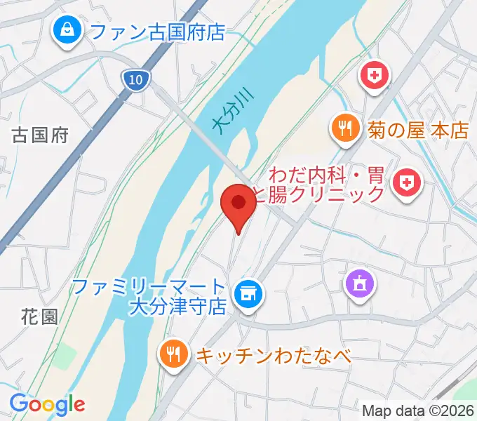 大分studio AFROの地図