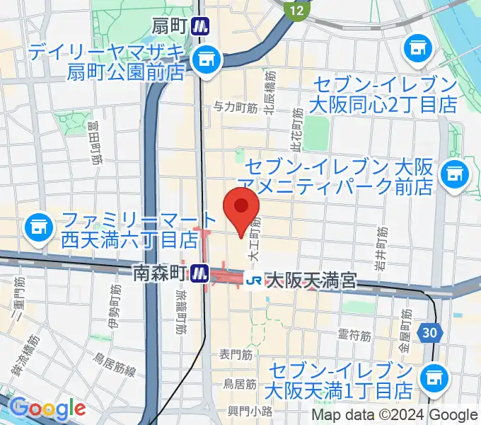 ブランチスタジオの地図