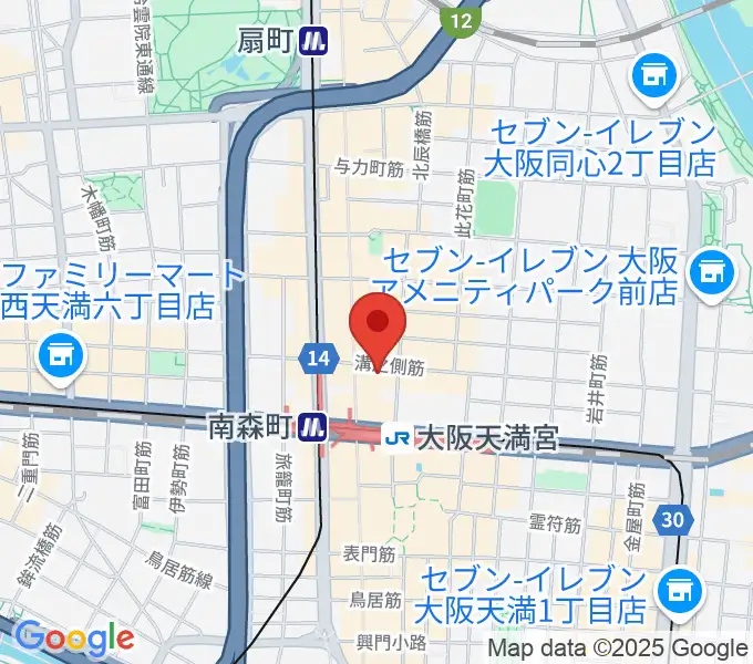 ブランチスタジオの地図