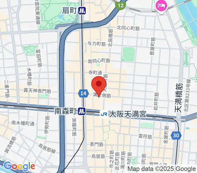 ブランチスタジオの地図