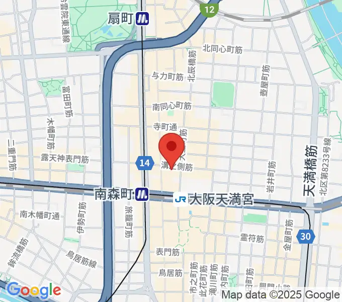 ブランチスタジオの地図