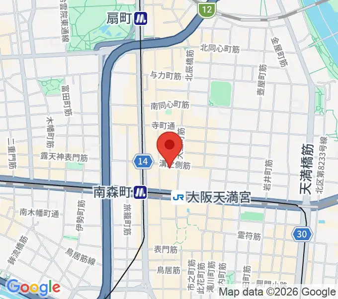 ブランチスタジオの地図