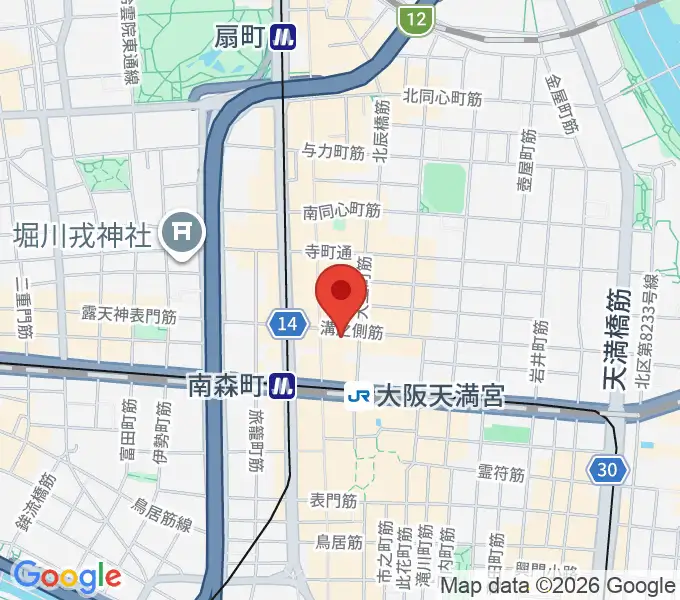 ブランチスタジオの地図