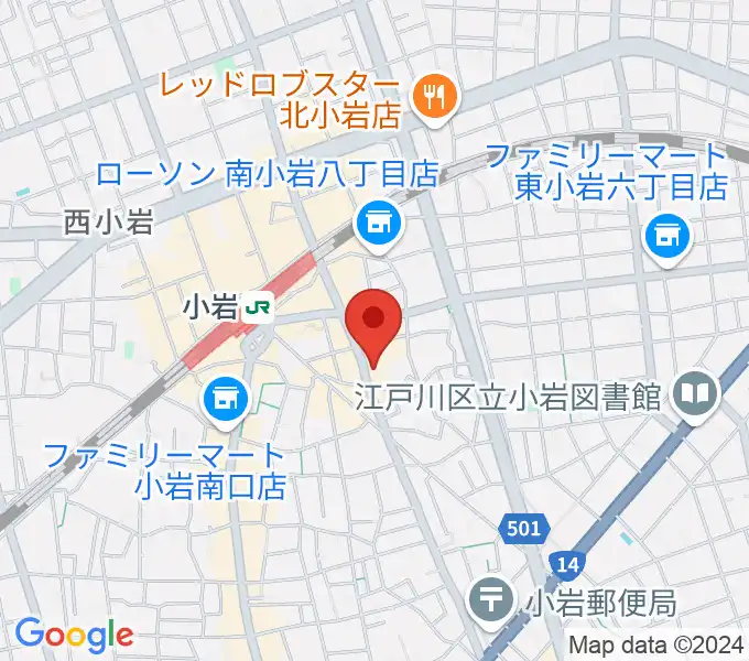 小岩STUDIO 2 TIMESの地図