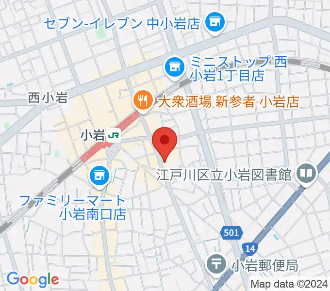 小岩STUDIO 2 TIMESの地図