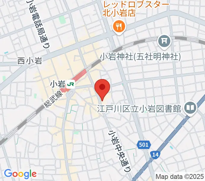小岩STUDIO 2 TIMESの地図