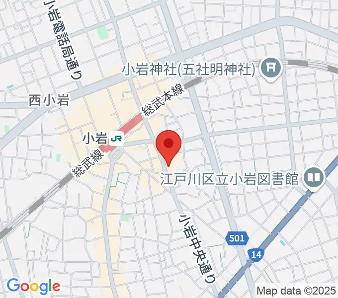小岩STUDIO 2 TIMESの地図