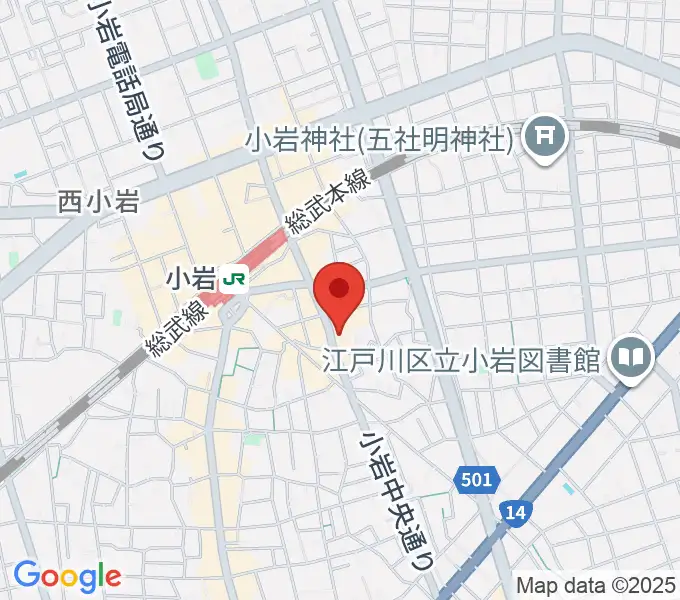 小岩STUDIO 2 TIMESの地図