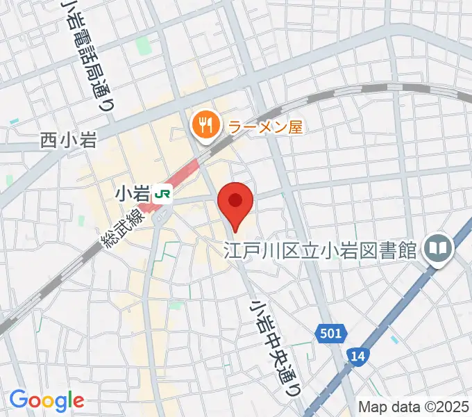 小岩STUDIO 2 TIMESの地図