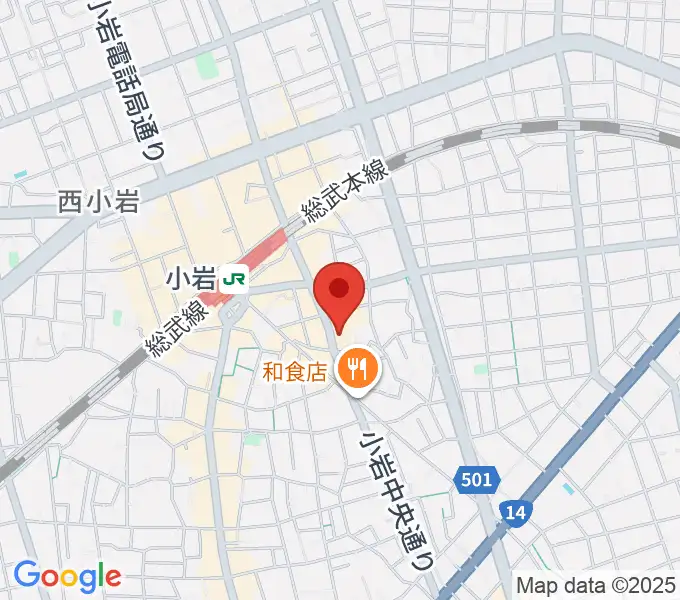 小岩STUDIO 2 TIMESの地図