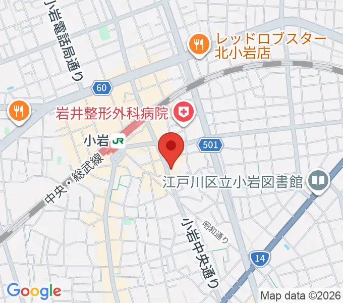 小岩STUDIO 2 TIMESの地図