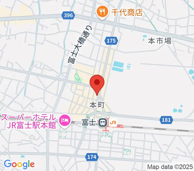 文化屋楽器店 ギターの杜の地図