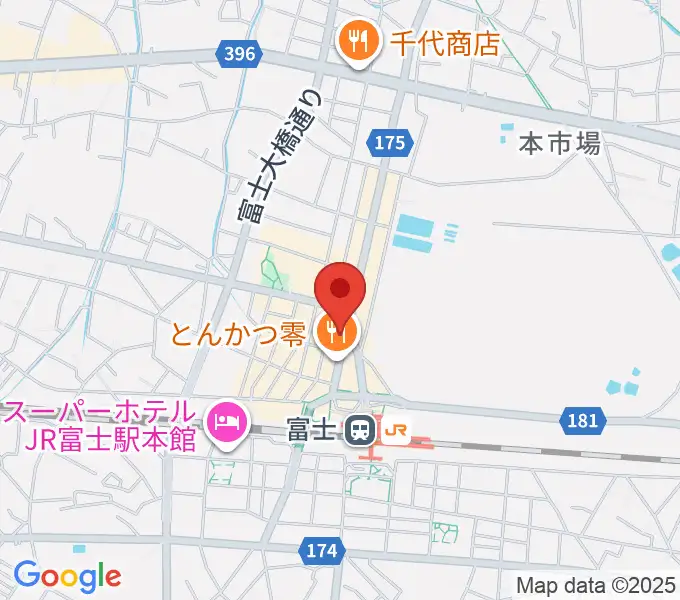 文化屋楽器店 ギターの杜の地図