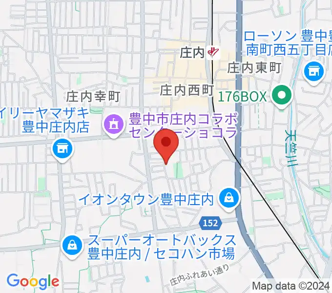 レイドバックミュージックスクール豊中校の地図