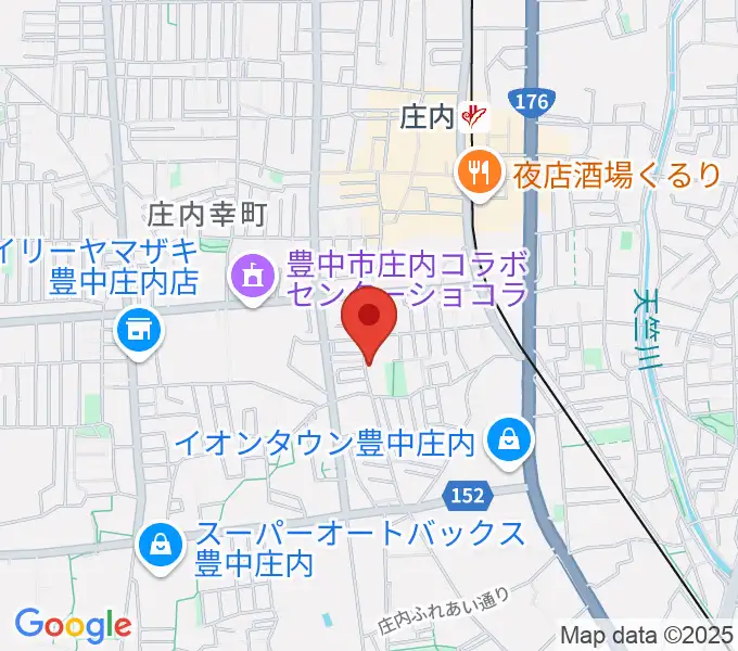 レイドバックミュージックスクール豊中校の地図