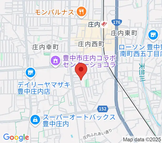 レイドバックミュージックスクール豊中校の地図