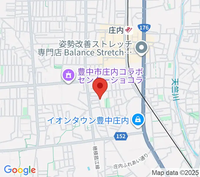 レイドバックミュージックスクール豊中校の地図