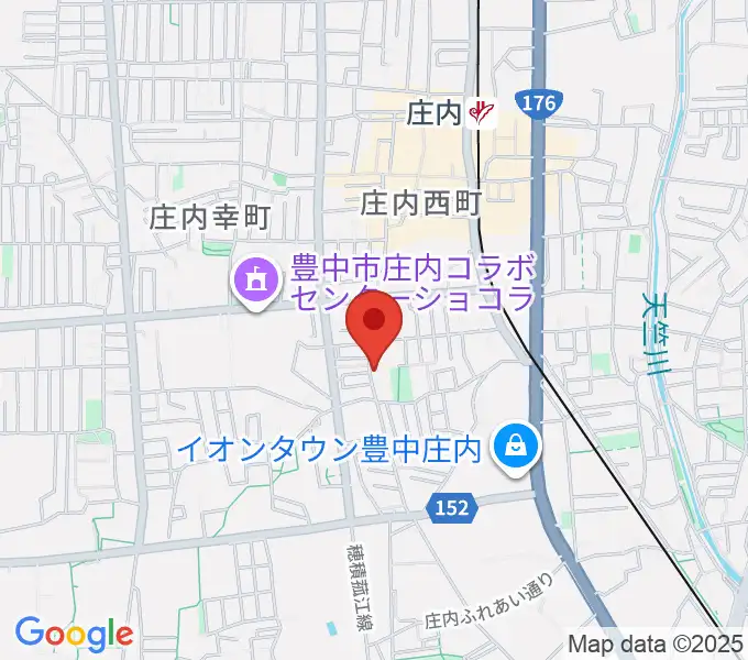 レイドバックミュージックスクール豊中校の地図