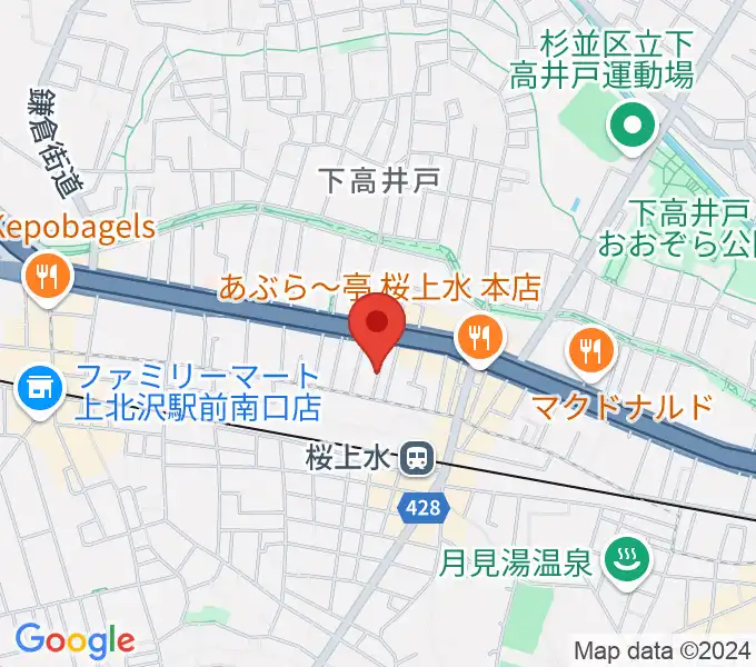 世田谷音楽院の地図