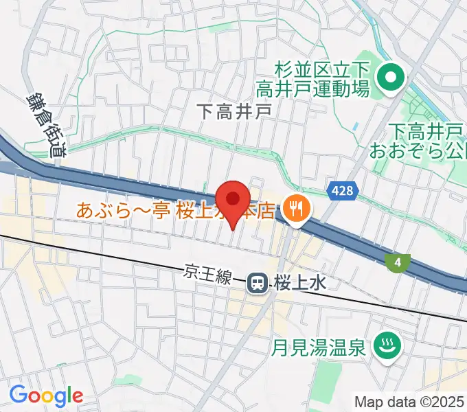 世田谷音楽院の地図