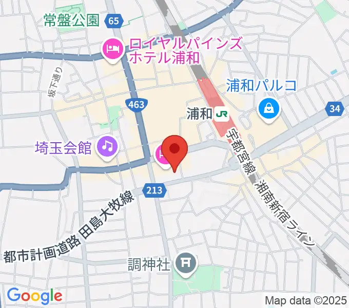 浦和ナルシスの地図