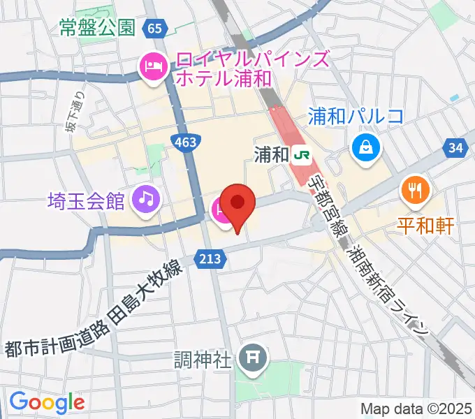 浦和ナルシスの地図