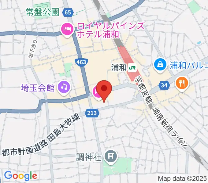 浦和ナルシスの地図