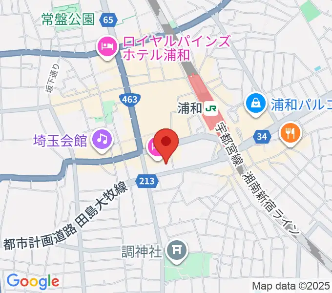 浦和ナルシスの地図