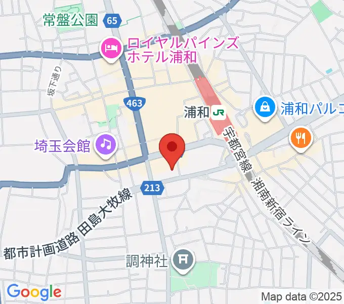 浦和ナルシスの地図