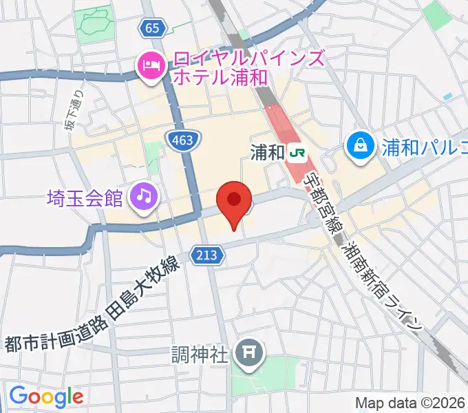 浦和ナルシスの地図