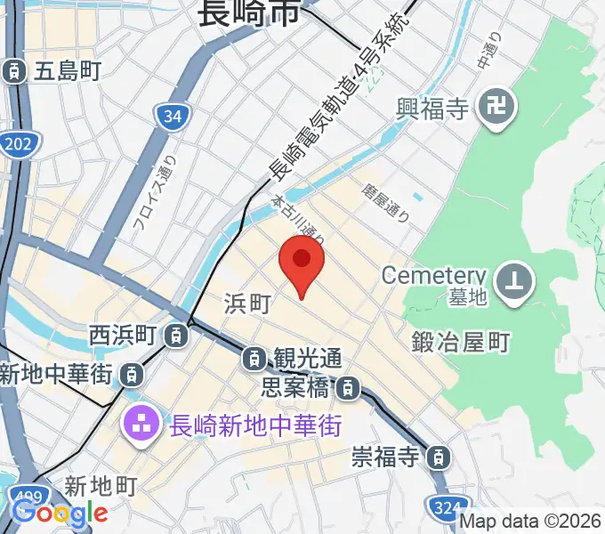 レイグルーム・ミュージックの地図