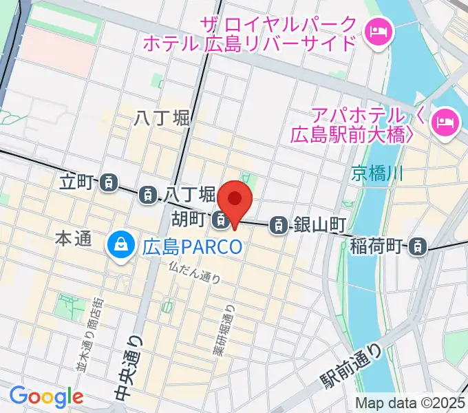 JM music Vocal School 広島の地図