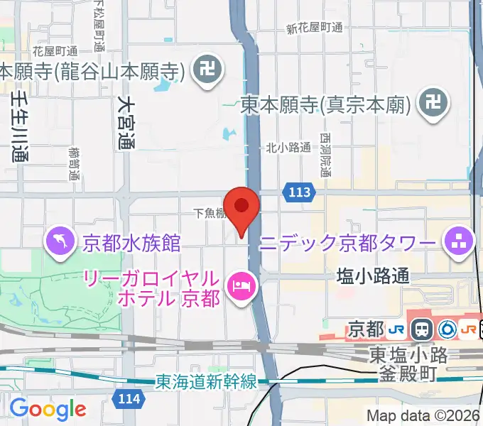 コントラバス工房 角本の地図