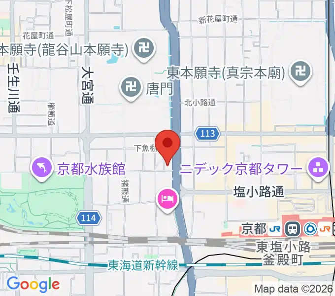 コントラバス工房 角本の地図